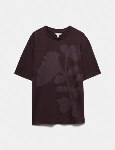 Autograph Oversized Pure Cotton Graphic T-Shirt