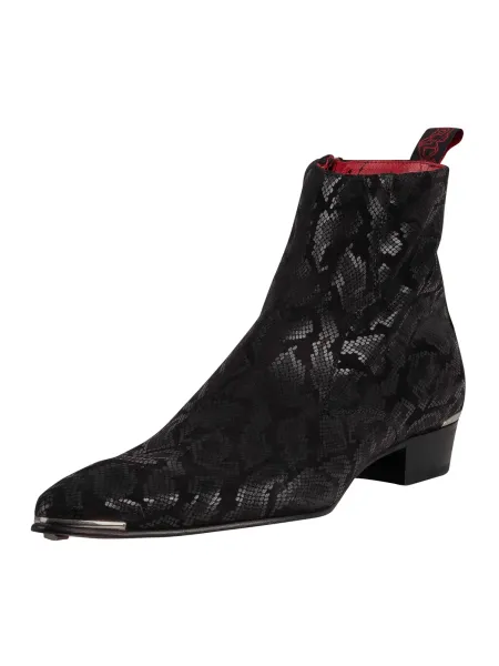 Jeffery West Zip Chelsea Leather Boots