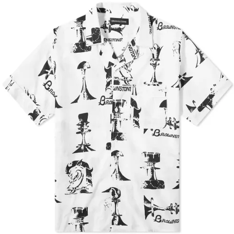 Chess Piece Club Collar Shirt