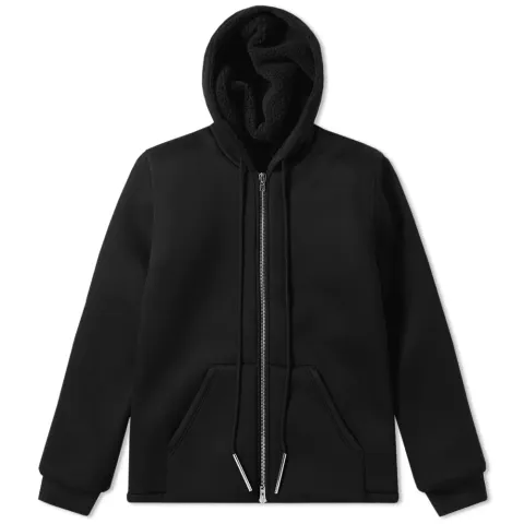 Neoprene Shearling Hoody