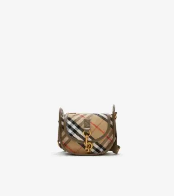 Mini B Clip Messenger Bag in Sand beige