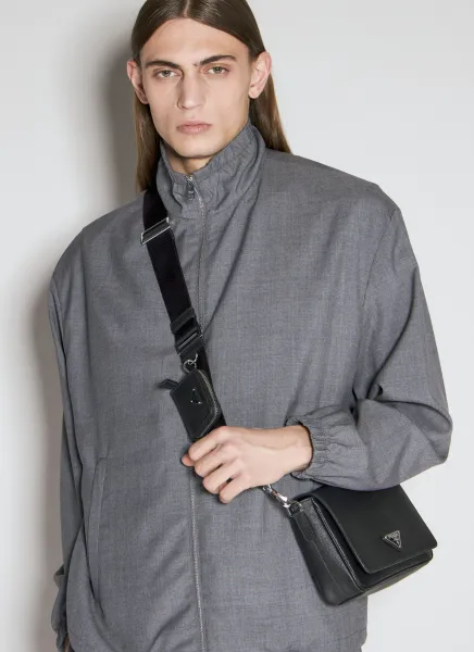 Saffiano Leather Crossbody Bag