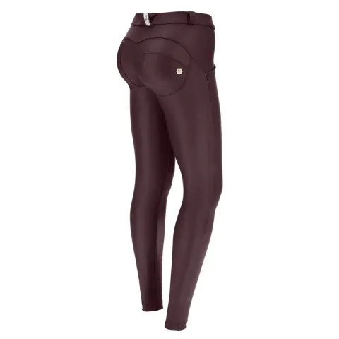 Freddy WRUP Faux Leather - Mid Rise - Full Length - Dark Brown