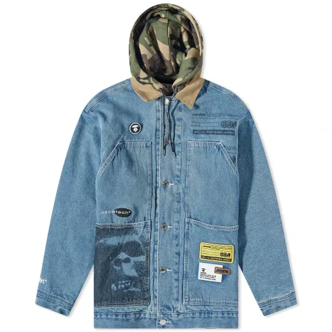 AAPE Hooded Insert Worker Jacket