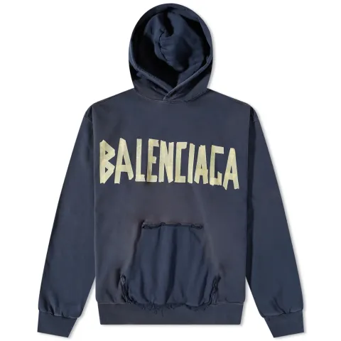 Tape Type Popover Hoodie