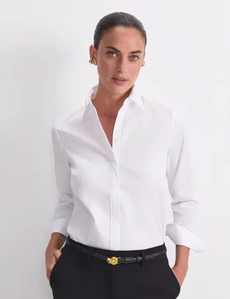 Sportscraft Cotton Rich Shirt White