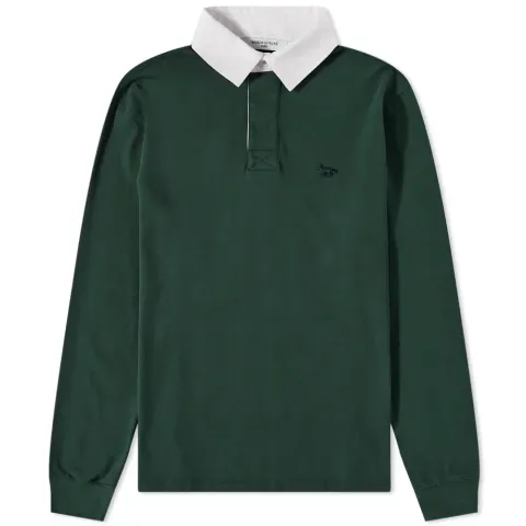 Maison Kitsuné Tonal Fox Patch Rugby T-Shirt