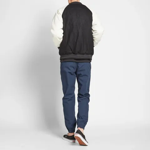 Two Tone Wool Varsity Jacket