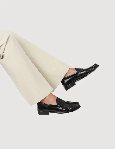 Jones Bootmaker Leather Loafers Black