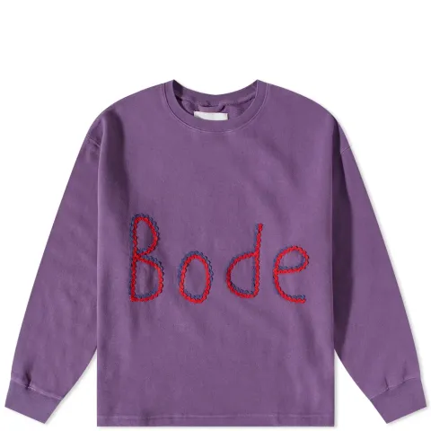Rickrack Embroidered Logo Crew Sweat