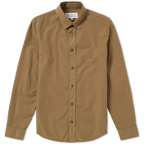 10 Garment Dyed Slim Fit Poplin Shirt