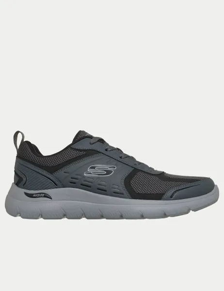 Skechers Arch Fit Summits Ledge Trainers Charcoal Mix