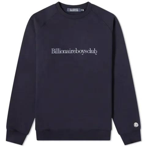 Embroidered Serif Logo Crewneck