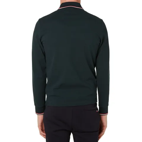 Long Sleeve Slim Fit Pique Polo