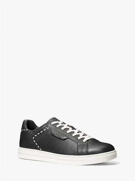 Michael Kors Keating Hand-Stitched Leather Sneaker