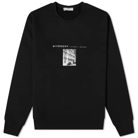 Hq Address Print Crew Sweat