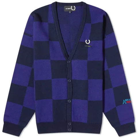 x Raf Simons Checkerboard Cardigan