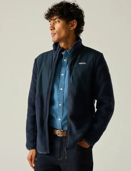 Regatta Morran Water Repellent Zip Up Fleece Navy