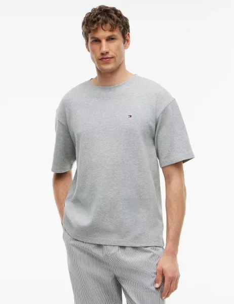 Tommy Hilfiger Original Pure Cotton Waffle T-Shirt Grey