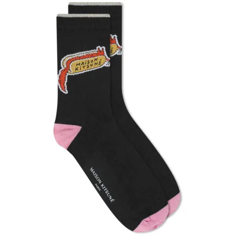 by Olympia Le-Tan Hot Dog Fox Sock