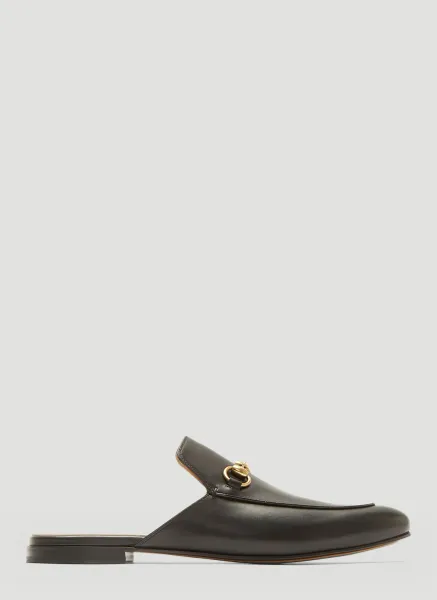 Horsebit Leather Slipper Shoes