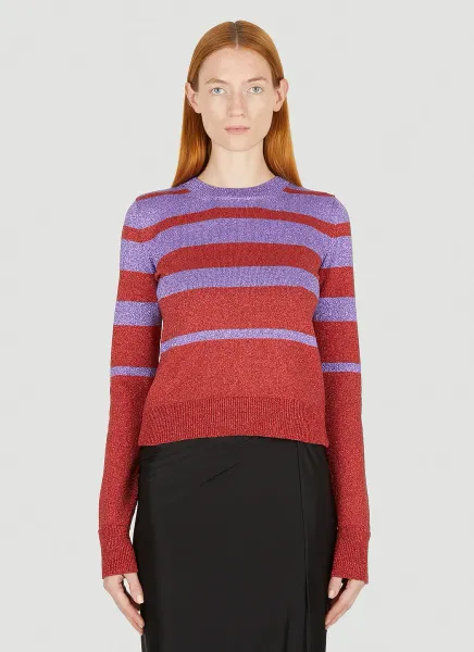 Metallic Striped Sweater