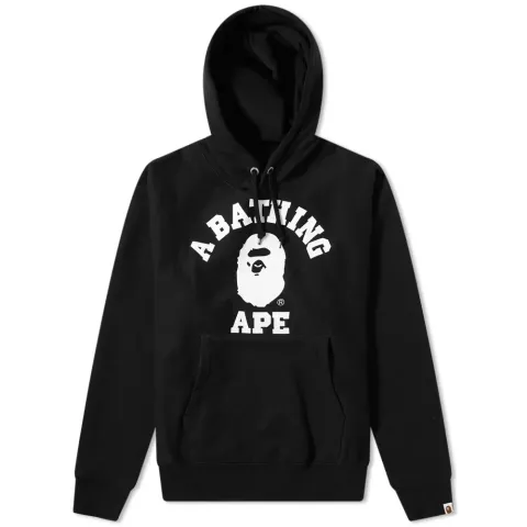 Relaxed College Pullover Hoodie