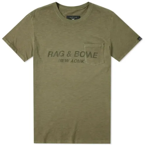 Upside Down Printed Logo Tee