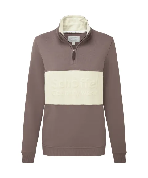 Schöffel Country St Agnes Quarter Zip Sweatshirt - Truffle