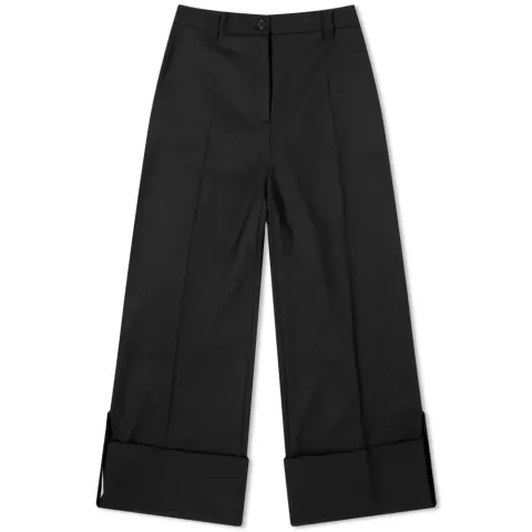 Cropped Wide Leg Trousers