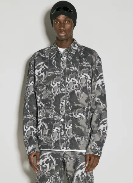 Camo Printed Utility Shirt
