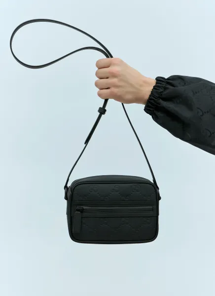 GG Rubber-Effect Mini Crossbody Bag