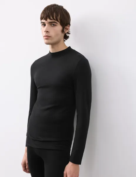 Autograph Merinotec Maximum Warmth Long Sleeve Thermal Top Black