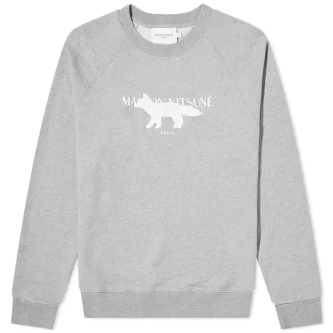 Maison Kitsuné Fox Stamp Logo Crew Sweat