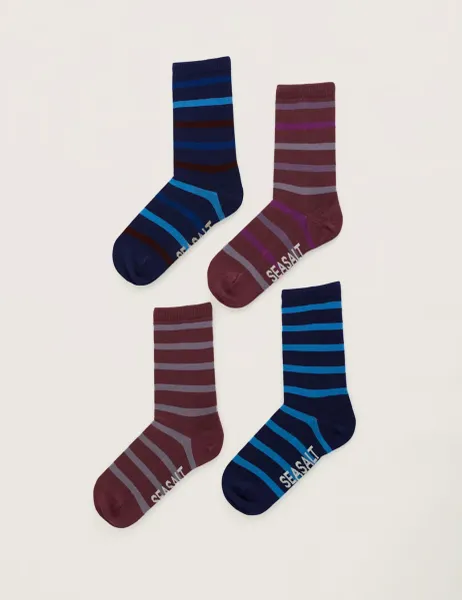 Seasalt Cornwall 4 Pack Ankle High Socks