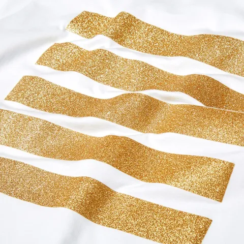 Glitter Five Stripes Tee