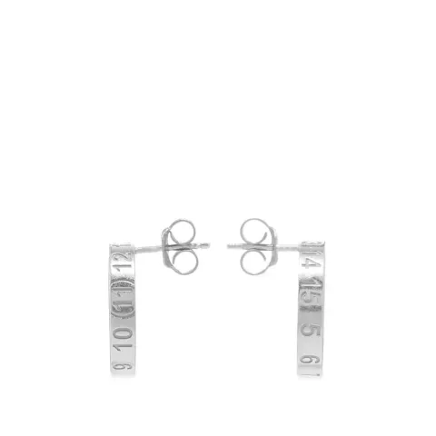 Branded Circle Studd Earrings