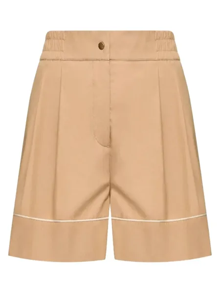 Women Tailored Shorts Beige