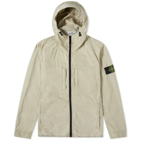 Tela Smerigliata Hooded Shirt Jacket