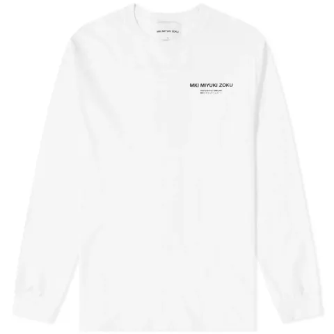 Long Sleeve List Print Tee