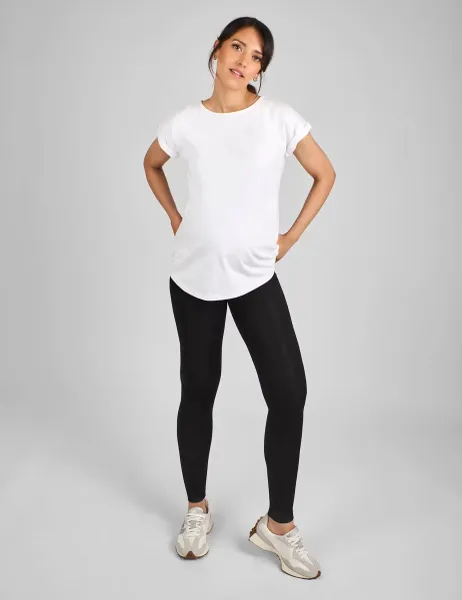 JoJo Maman Bébé Maternity High Waisted Leggings Black