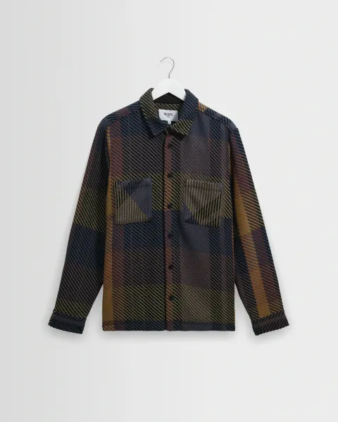Whiting - Green and Brown Tempo Check Overshirt