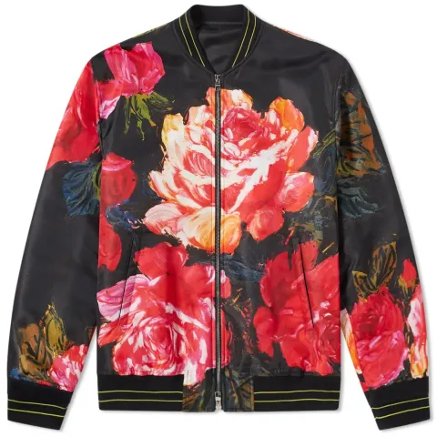 Floral Bomber Jacket