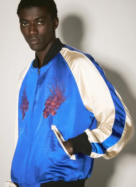 Embroidered Satin Jacket