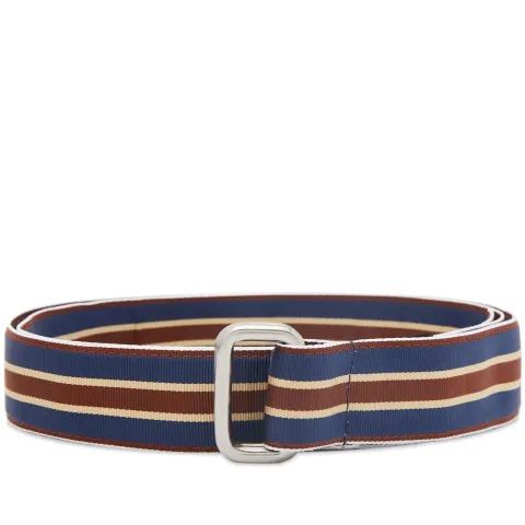 Grosgrain Tape Double Ring Belt