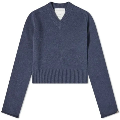 Long Sleeve Friend Fitted V Neck Knit