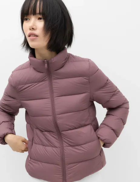 Marks & Spencer Feather & Down Padded Puffer Jacket Truffle