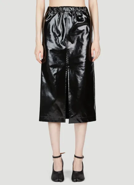 High Shine Midi Skirt