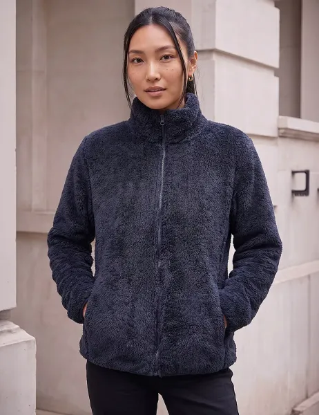 Roman Sherpa Fleece Jacket Navy Mix