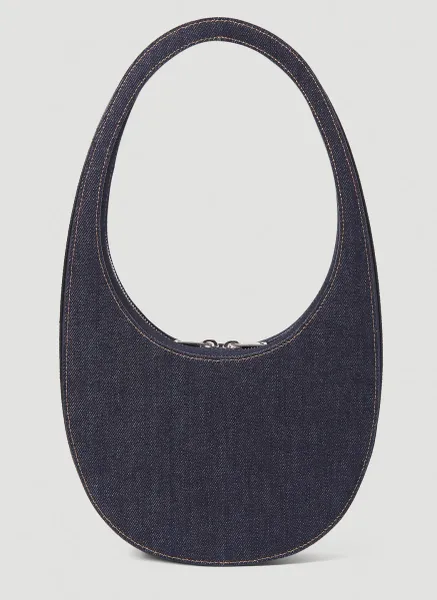 Denim Swipe Handbag